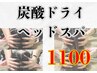 【疲労回復】炭酸ドライヘッドスパ10分1100