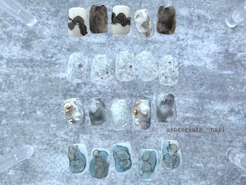 アプリシーエイトネイル(appreciate nail)/サンプルデザイン♪