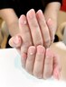 【ハンド】自爪風ヌーディーワンカラー　　　　