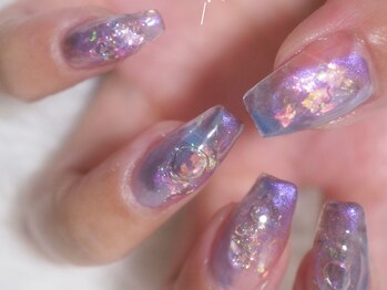 トリネブランシ ネイルアトリエ(Trinebranci._Nail Atelier)/ちゅるんニュアンス◇長さだし