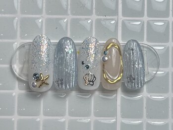 ジョアネイル(JOA Nail)/夏/リゾート/バカラ/ホロ