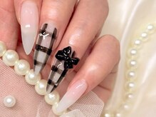 ジョアアンジェ 京橋店(joieange)/ギンガムチェック　リボン　黒