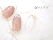 ラグジュアリーネイルズ オオミヤ(Luxury Nails Omiya)/フレンチ　(+追加アレンジ)