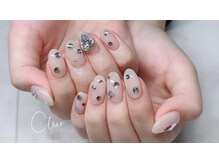 クリア(Clear)/キラキラジュエリーネイル