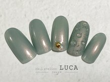 ネイルアトリエルカ(nail atelier LUCA)/C-30 夏っぽくすみグリーン