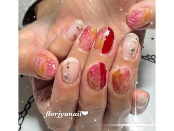 フロージュ ネイル(florjyu nail)/フラワーニュアンスnail