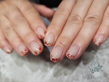 ネイルプラスユウ(NAIL+U)/押し花フレンチ