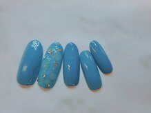 トータルビューティーサロン ドールズ(total beauty salon Dolls)/ブルー　ドロップアート担当高見