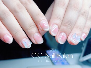 シーシーネイルサロン 池袋(C.C.Nail salon)/可愛いチークマグネットネイル