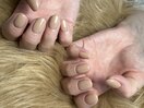 ベージュワンカラーネイル