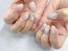 エヌモード ネイルサロンアンドスクール(N-mode)/もやもやニュアンスネイル☆