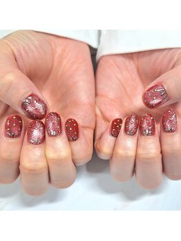コスモ オーラ ネイル(Cosmo Aura Nail)/持ち込みデザイン*いちごネイル