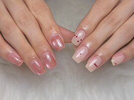 うるつや＊バレンタインネイル