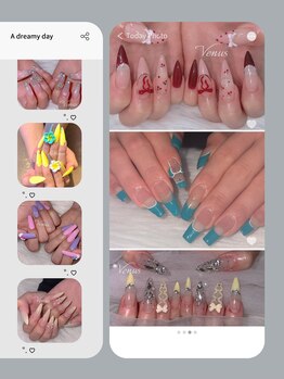 ヴィーナス(Venus)の写真/【当店大人気】長さだしメニューが超おススメ！シンプル～派手めなデザインまで幅広く対応可◎