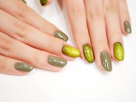 秋色マグネットネイル☆