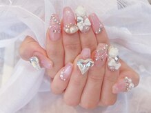 デコール 心斎橋(DECOR)/ハートビジューネックレスネイル