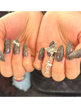 フラッシュネイル/ブラック