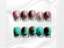 ユメノソラ 越谷店(yumeno空)/塗りかけデザイン ¥3900