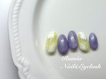 ルミア(Rumia)/手描きフラワーネイル