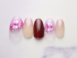 秋桜ネイル初回￥6980