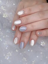 ティージェー ネイル(TJ Nail)/ぷっくりミラーネイル