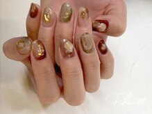 ネイル アトリエ フイユ イセサキ(Nail atelier Feuill isesaki)の雰囲気（奥行感や色の重なりを組み合わせたアートも得意です。）
