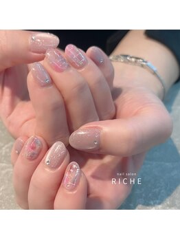 カラフルツイードネイル