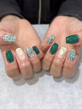 コウメ(KOUME)/ツイードネイル