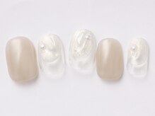 アイ ネイルズ 天神店(I nails)/ぷっくりパール　￥6500