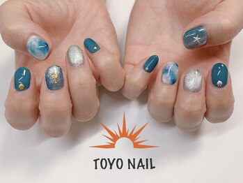 トヨネイル(TOYO NAIL)/タイダイターコイズ☆