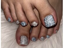 ラヴェル アール(La Bell R)/フットにフラッシュネイル