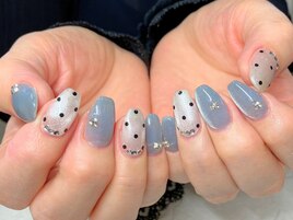 水玉ネイル☆