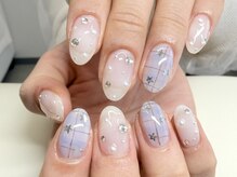 パピヨン 吉祥寺(papillon)/ツヤツヤチェックネイル