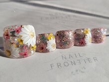 ネイルフロンティア 吉祥寺(NAIL FRONTIER)/E奥行き押花フット11980円
