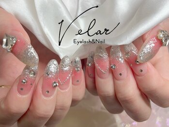 チーク埋め尽くしネイル