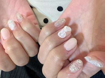 リッカ(Ricca)の写真/デザイン選びに迷わない定額アートで季節や流行のトレンドを楽しめるネイル♪