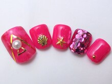 ネイルサロン ドレリッチ 大宮店(drerich)/ピンクキラキラFOOT