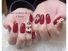 ボルドー/くまパーツ