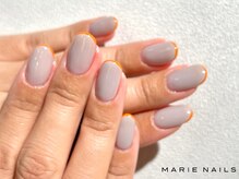 マリーネイルズ 横浜店(MARIE NAILS)/スキニーフレンチ ¥7,150 0403c