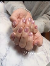 ピンキーネイル(Pinky nail)/マグネットショートネイル