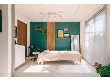 アロマと清潔感漂うプライベート空間