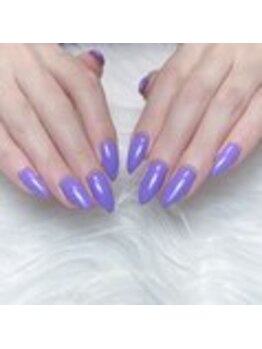 ホワイトネイル 鳳店(WHITE NAIL)/ワンカラー/パープルネイル