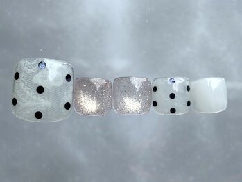 ジェミーネイル シンジュク(Jemiy nail shinjuku)/レースドットマグネット¥8980