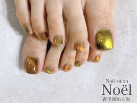 Foot＊カラーマグネットネイル