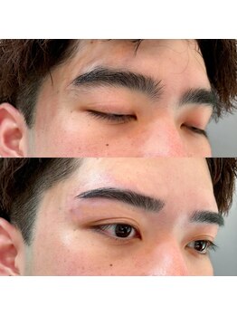 アンドスリー 原宿 表参道店(And Three)/太眉からきれいめ平行眉へ