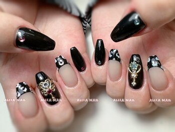 アリサネイル(ALISA NAIL)/レオパードフレンチネイル
