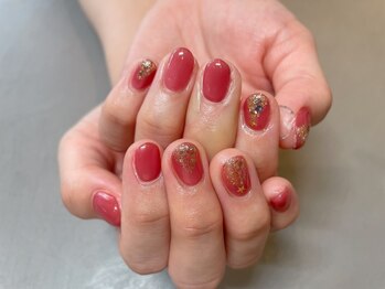 アトリエ ツメ(atelier TsuMe)/クリスマスネイル/星/ワンカラー