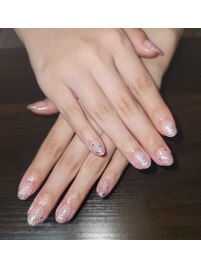 ラメグラデーションネイル