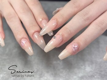 サリナスネイル 西院店(SARINASNAIL)/シンプル蝶々