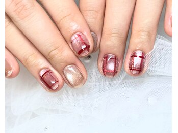 ナナネイル(7.Nail)/マグネット×チェック柄
